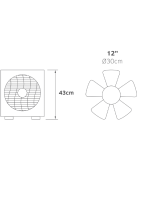 LINEME ΑΝΕΜΙΣΤΗΡΑΣ ΔΑΠΕΔΟΥ BOX-FAN ΛΕΥΚΟ-ΓΚΡΙ Φ30 40W