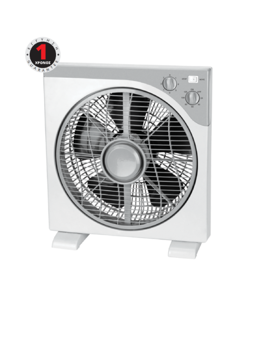 LINEME ΑΝΕΜΙΣΤΗΡΑΣ ΔΑΠΕΔΟΥ BOX-FAN ΛΕΥΚΟ-ΓΚΡΙ Φ30 40W