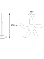 LINEME ΑΝΕΜΙΣΤΗΡΑΣ ΜΕ ΟΡΘΟΣΤΑΤΗ Φ45 45W ΜΕ ΤΗΛΕΧΕΙΡΙΣΤΗΡΙΟ