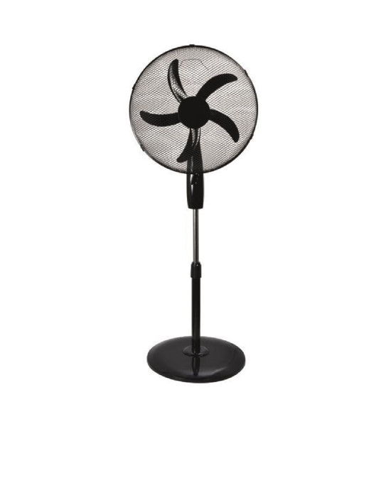 EUROLAMP ΑΝΕΜΙΣΤΗΡΑΣ ΜΕ ΟΡΘΟΣΤΑΤΗ ΜΑΥΡΟΣ Φ50 60W