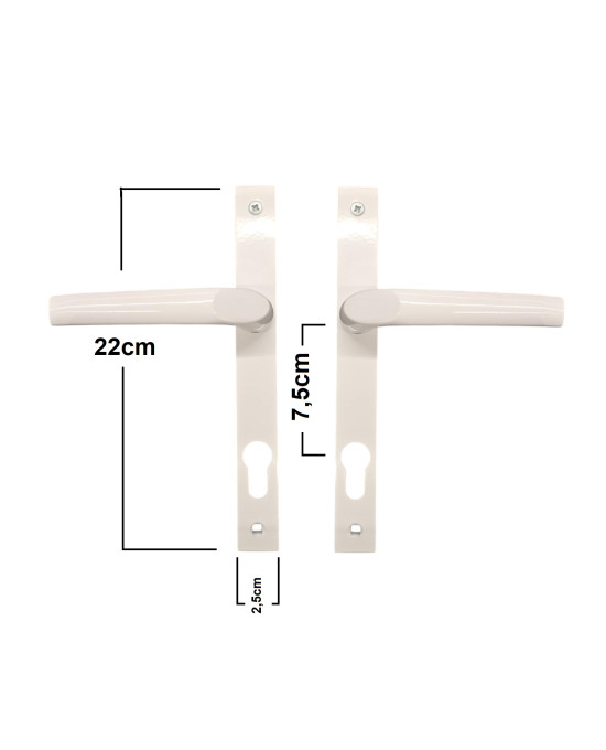 ΧΕΡΟΥΛΙ ΠΟΡΤΑΣ ΑΛΟΥΜΙΝΙΟΥ ΣΤΕΝΟ (25mm) ΛΕΥΚΟ