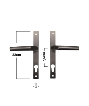 ΧΕΡΟΥΛΙ ΠΟΡΤΑΣ ΑΛΟΥΜΙΝΙΟΥ ΣΤΕΝΟ (25mm) ΜΑΥΡΟ