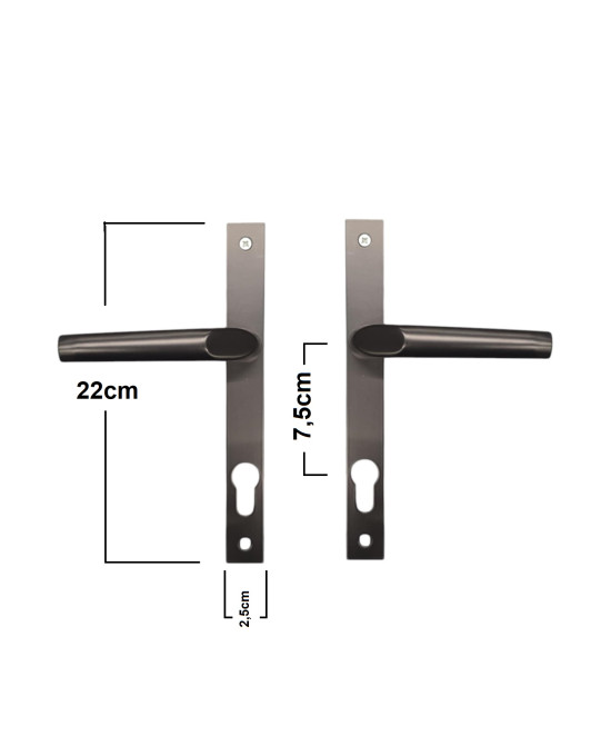 ΧΕΡΟΥΛΙ ΠΟΡΤΑΣ ΑΛΟΥΜΙΝΙΟΥ ΣΤΕΝΟ (25mm) ΜΑΥΡΟ