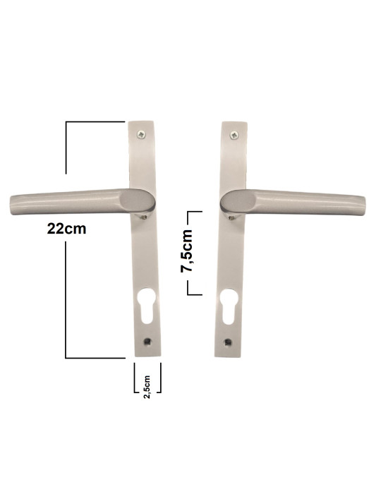 ΧΕΡΟΥΛΙ ΠΟΡΤΑΣ ΑΛΟΥΜΙΝΙΟΥ ΣΤΕΝΟ (25mm) ΑΣΗΜΙ