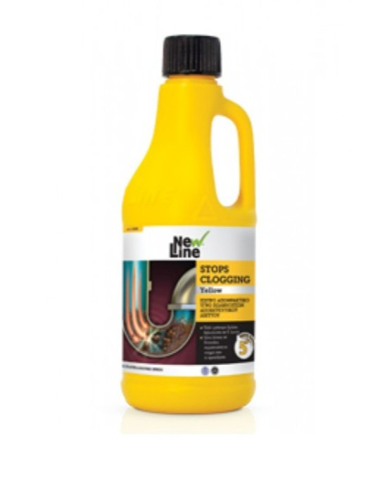 500ml STOPS GLOGGING YELLOW ΙΣΧΥΡΟ ΑΠΟΦΡΑΚΤΙΚΟ ΥΓΡΟ ΕΠΑΓΓΕΛΜΑΤΙΚΗΣ ΧΡΗΣΗΣ