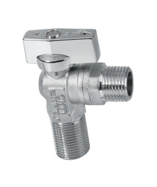 ΓΩΝΙΑΚΟΣ ΔΙΑΚΟΠΤΗΣ ΝΕΡΟΥ ΧΡΩΜΕ 1/2" Χ 1/2" Cimberio