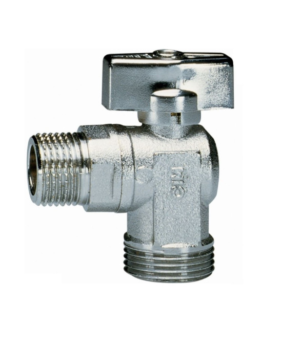 ΓΩΝΙΑΚΟΣ ΔΙΑΚΟΠΤΗΣ ΝΕΡΟΥ ΧΡΩΜΕ 1/2" Χ 3/4" Cimberio